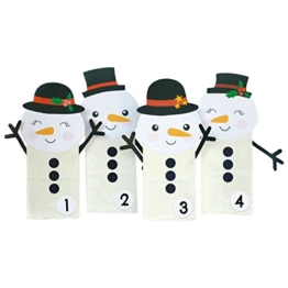 DIY Adventskalender Schneemänner - mit weißen Tüten - für Kinder - zum selber bastelen und zum Befüllen -