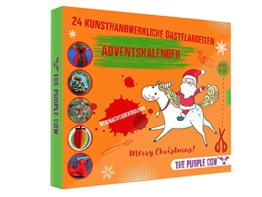 Adventskalender 2021 für Kinder mit tollen kunsthandwerklichen Basteleien 24 tolle Bastelarbeiten für die Weihnachtsdekoration, Alter 8-99 Jahre, (deutscher) - 1