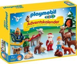 PLAYMOBIL 1.2.3 Adventskalender 2014 Waldweihnacht - 5497