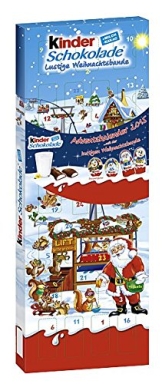 kinder Schokolade gefüllte Figuren Adventskalender, (204 g)