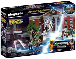 PLAYMOBIL Adventskalender 2021 - 70574 Back To The Future mit Sammelfiguren und Zubehörteilen der Science-Fiction-Triologie hinter jedem Türchen, 97-teilig, Ab 5 Jahren - 1