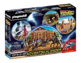 PLAYMOBIL Adventskalender 2021 - 70576 Back To The Future III mit Sammelfiguren, Diorama und Zubehörteilen der Science-Fiction-Triologie, 75-teilig, Ab 5 Jahren - 1